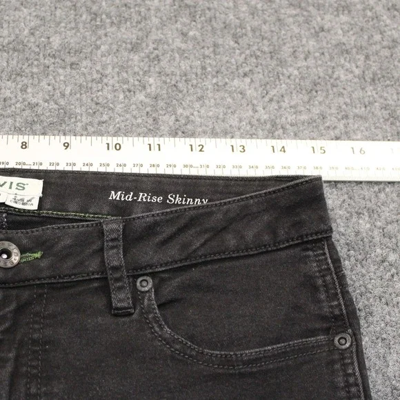 Orvis Mid-Rise Skinny Jeans Black Size 10 Denim Casual Pants - Picture 8 of 13